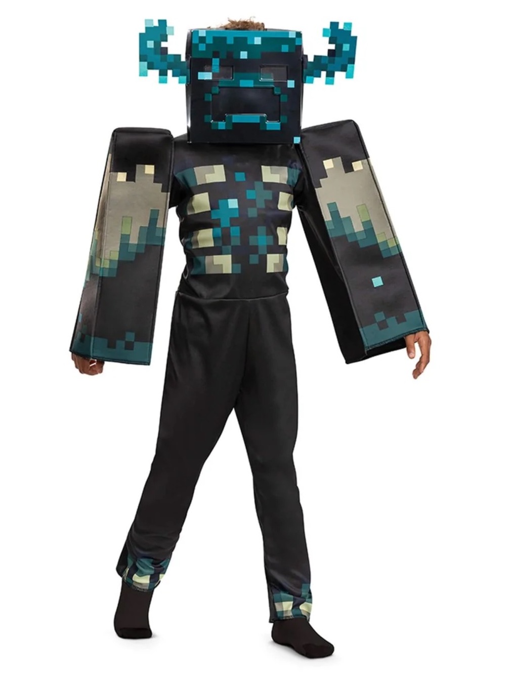 Minecraft Warden Costume Kids M